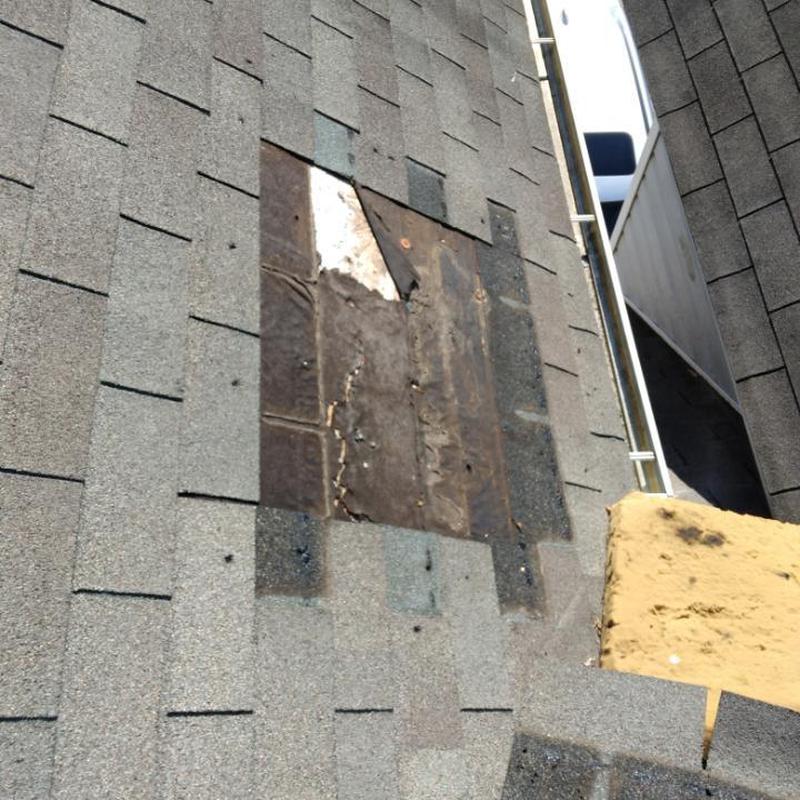Charlotte, NC Roof Repair - several sections of the steep project photo 3