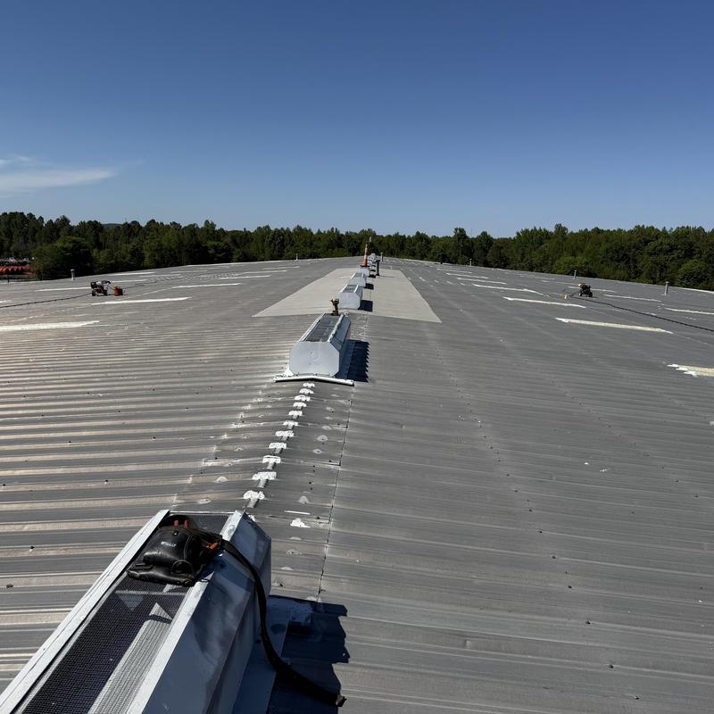 Project photo: Roxboro NC 120,000 SF Metal Roof Repair & Preventative Maintenance Program