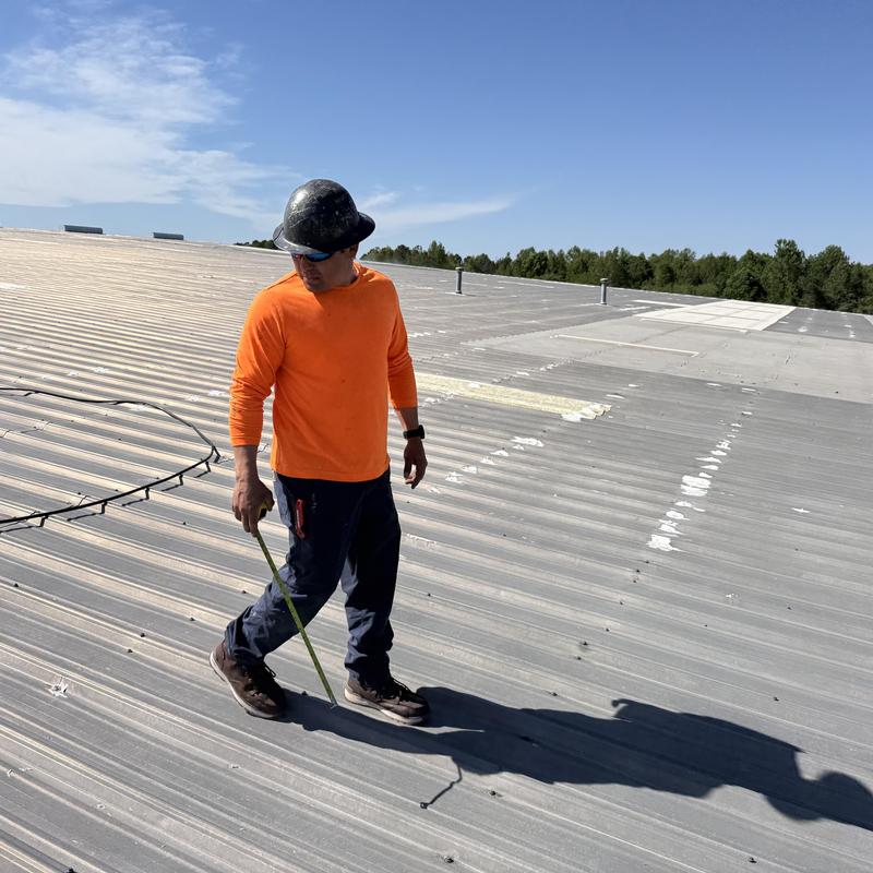 Roxboro NC 120,000 SF Metal Roof Repair & Preventative Maintenance Program project photo 3