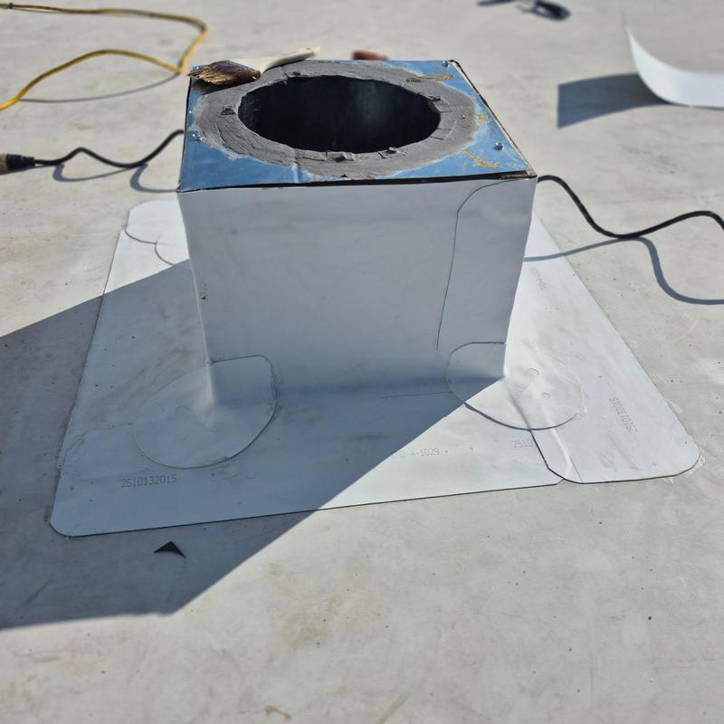 Project photo: TPO Roof Flashing for New Penetrations & Curbs in South Charlotte, NC
