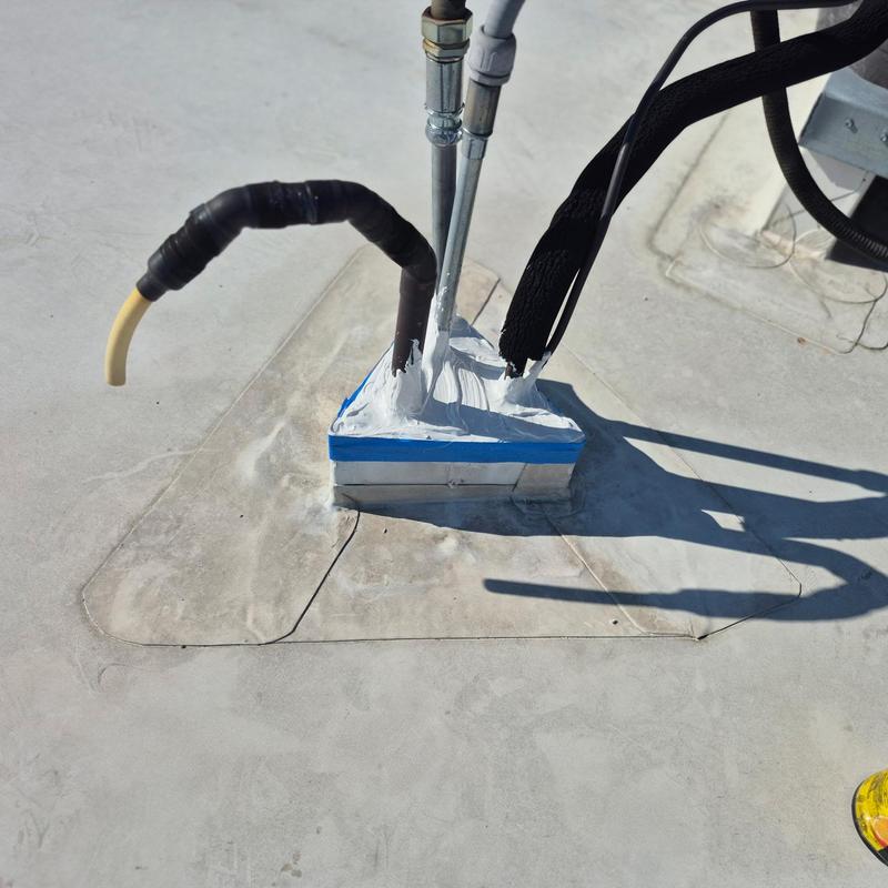 TPO Roof Flashing for New Penetrations & Curbs in South Charlotte, NC project photo 1