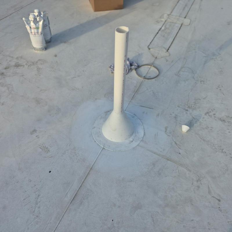 TPO Roof Flashing for New Penetrations & Curbs in South Charlotte, NC project photo 3