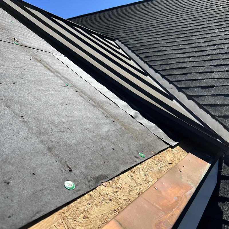 Monroe, NC Emergency Tarp Installation. High winds blew off project photo 2