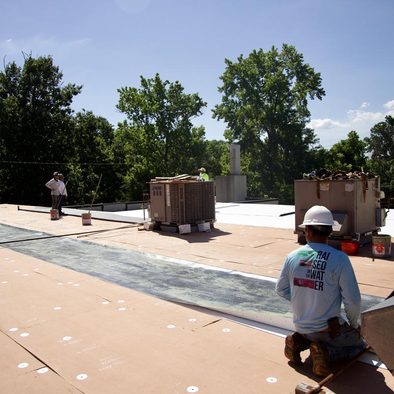 Charlotte, NC Flat (low slope) TPO Roof - the new TPO roof project photo 4