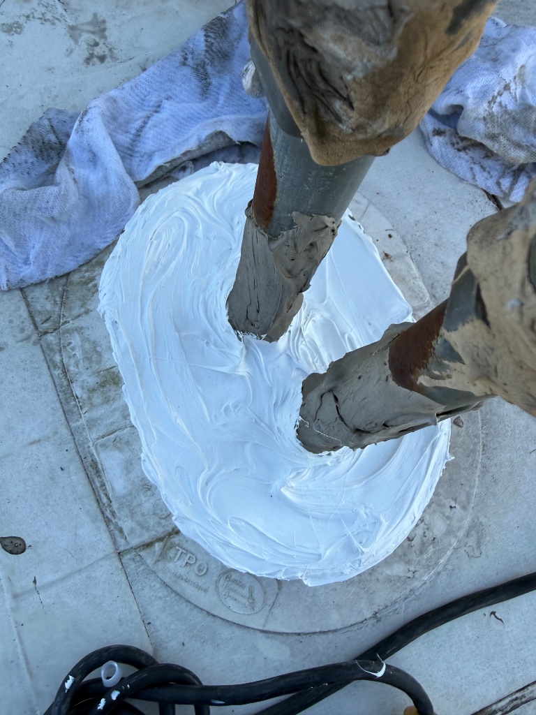 Commercial Pitch Pan and Membrane Hole Repair – Charlotte, NC project photo 2