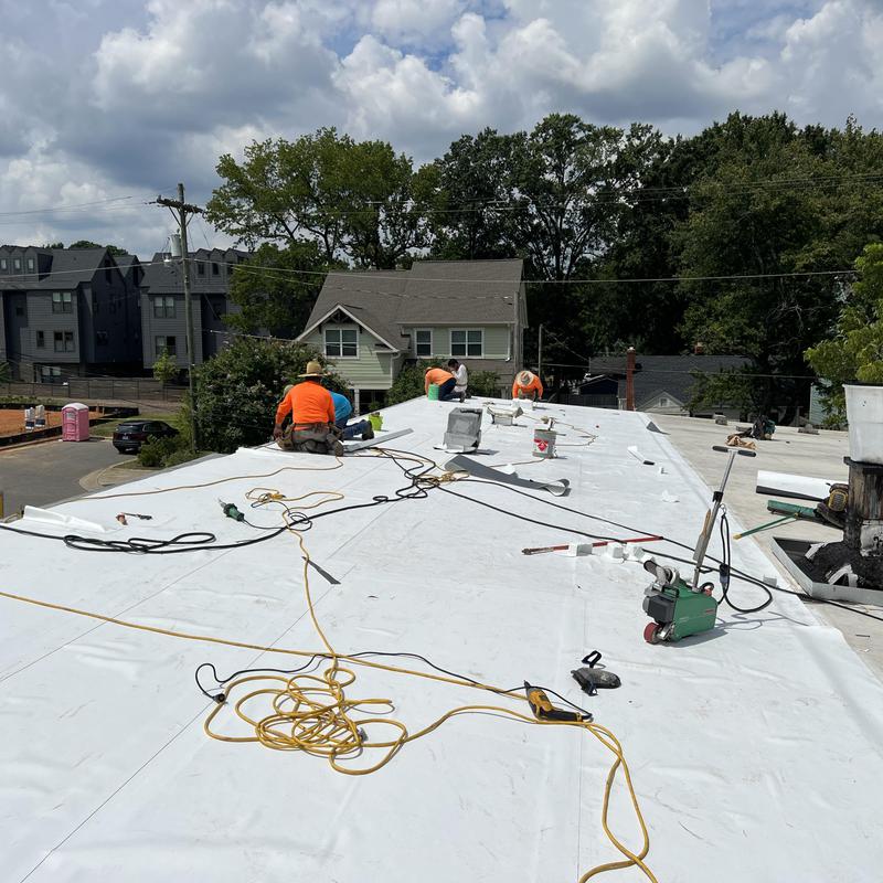 Charlotte, NC TPO Roof Installation. Our newest commercial project photo 5