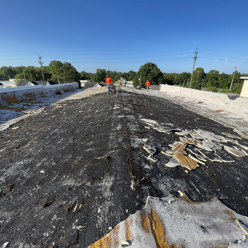 Belmont, NC 20,000 SF TPO Roof Installation - we just project photo 3