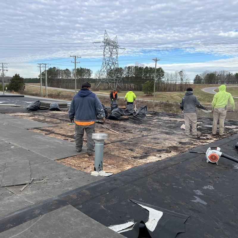 Shelby, NC EPDM Repair - this old EPDM roof installed over project photo 4