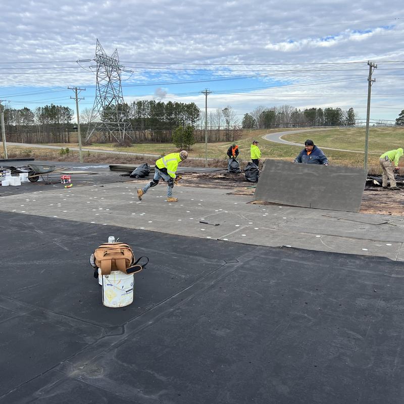 Shelby, NC EPDM Repair - this old EPDM roof installed over project photo 5