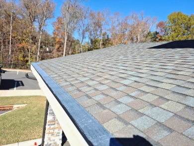 Commercial Portico Roof Edge, Fascia and Soffit Repair – Fort Mill, SC project photo 1