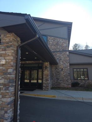 Commercial Portico Roof Edge, Fascia and Soffit Repair – Fort Mill, SC project photo 4