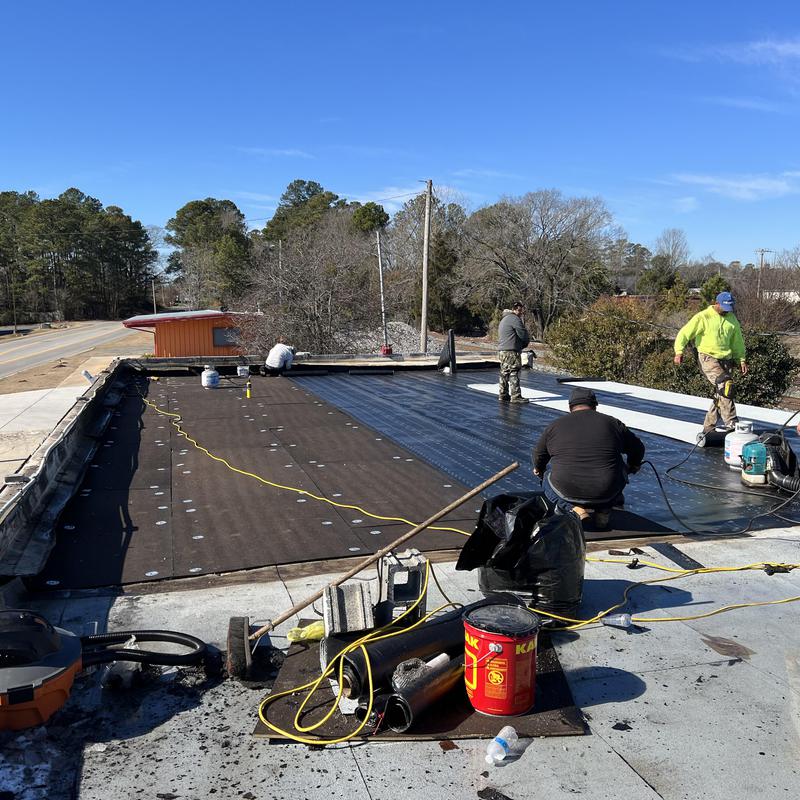 Project photo: Rock Hill, SC Commercial Roof Replacement - the old built