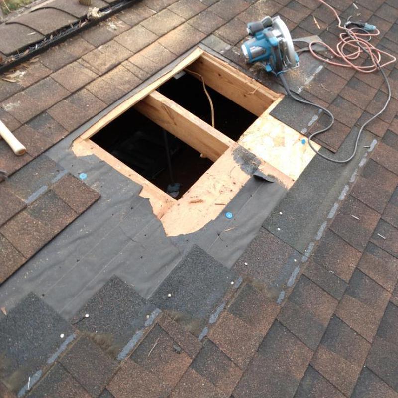 Rock Hill, SC Roof Repair - a piece of fascia metal blew project photo 1
