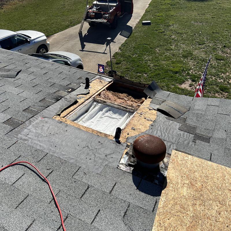 Project photo: Mooresville, NC Roof Repair - we removed this old skylight