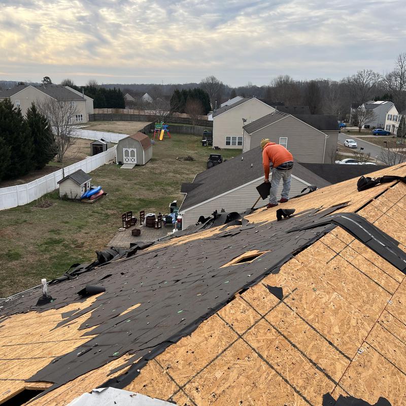 Clover, SC Roof Installation - this 15 year old 3 tab roof project photo 5