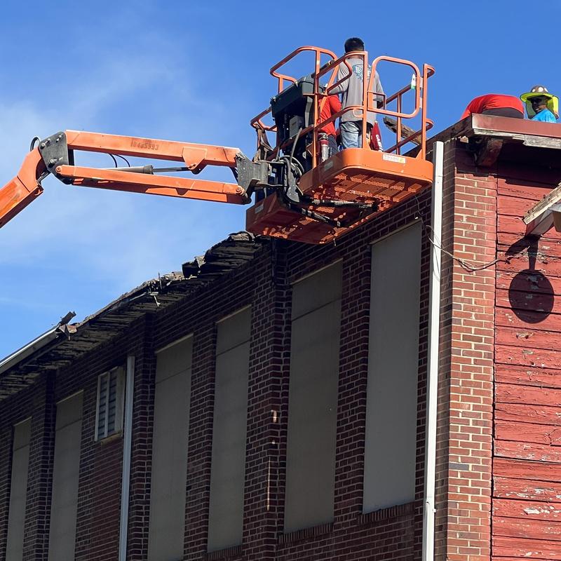 TPO Roof Replacement & Deck Repair in Valdese, NC Industrial Warehouse project photo 5
