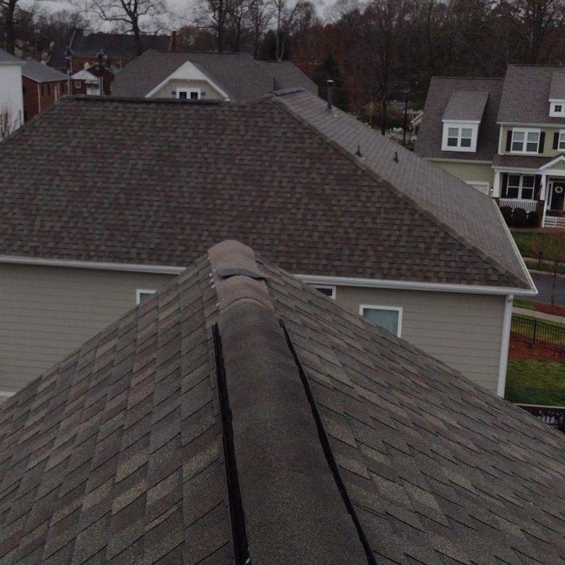 McAdenville, NC storm damage roof repair. A recent wind project photo 4