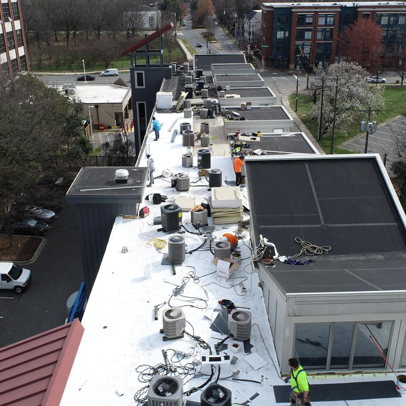 TPO Taper Roof Install - Charlotte, NC - we are replacing project photo 1