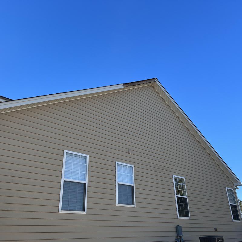 Project photo: Rock Hill, SC Roof Repair - a piece of fascia metal blew
