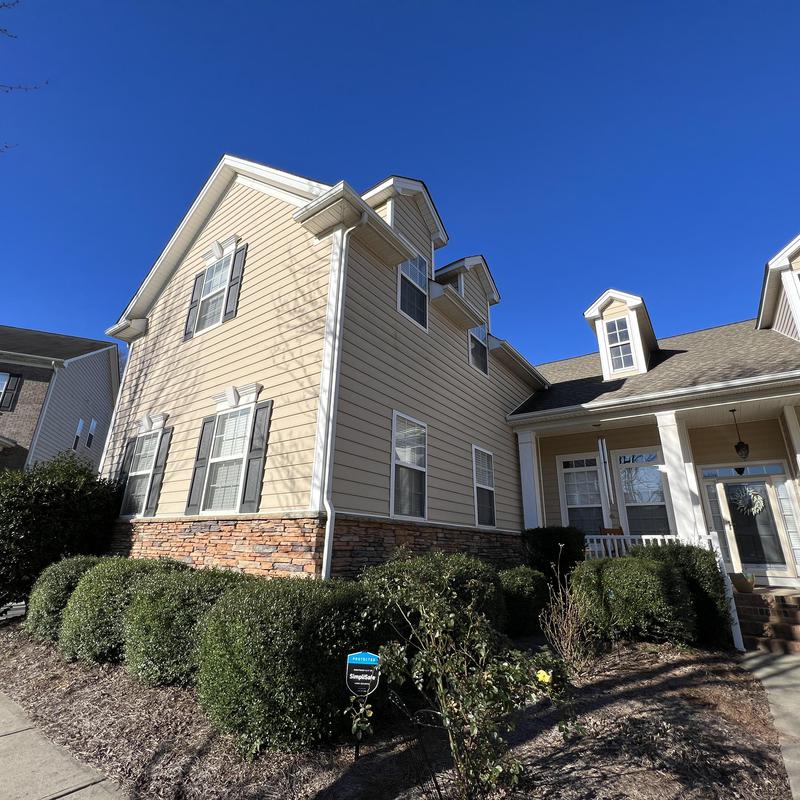 Rock Hill, SC Roof Repair - a piece of fascia metal blew project photo 4