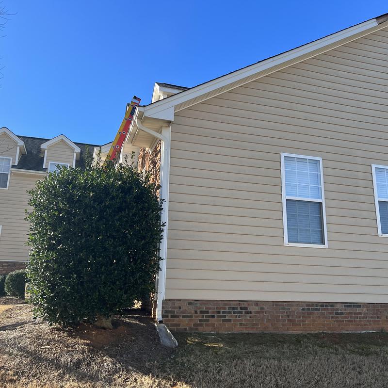 Rock Hill, SC Roof Repair - a piece of fascia metal blew project photo 2