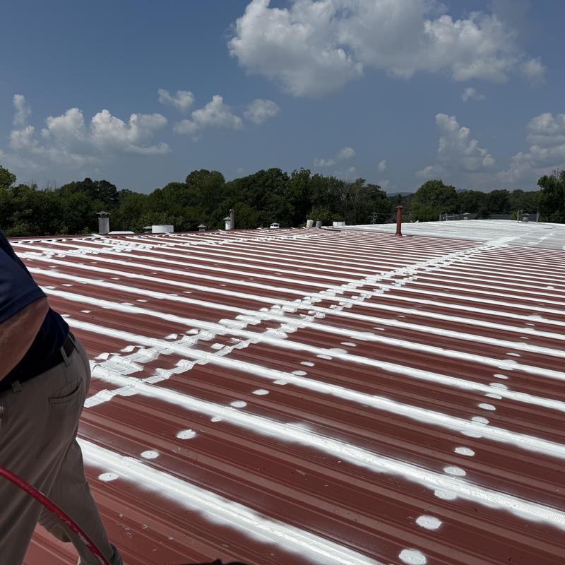 150,000 SF Industrial Roof Restoration with Acrylic Coating | Dalton, GA (Charlotte-Based Team) project photo 1