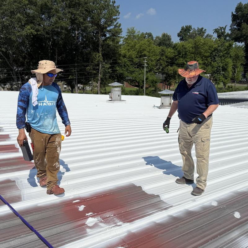 150,000 SF Industrial Roof Restoration with Acrylic Coating | Dalton, GA (Charlotte-Based Team) project photo 4