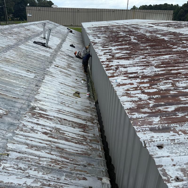 150,000 SF Industrial Roof Restoration with Acrylic Coating | Dalton, GA (Charlotte-Based Team) project photo 5