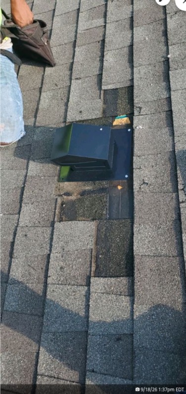 Residential Box Vent and Shingle Repair – Charlotte, NC project photo 2