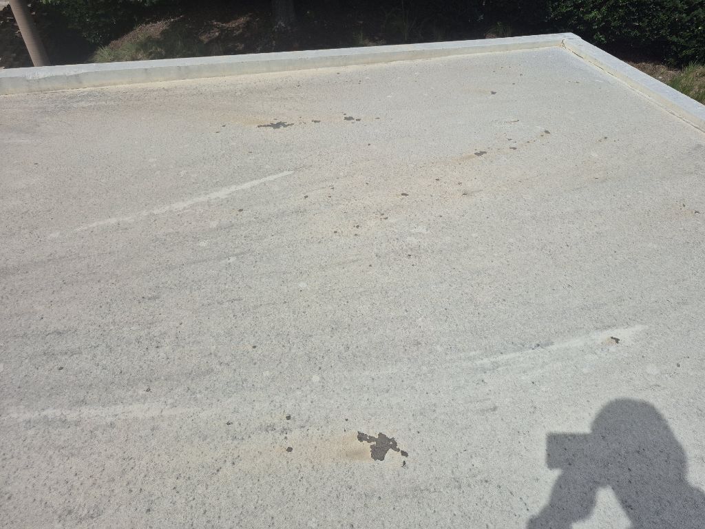 Project photo: Commercial Flat Roof Elastomeric Coating and Coping Sealant Repair – Charlotte, NC