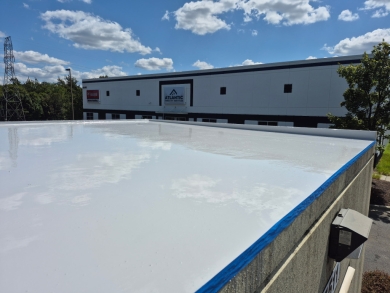 Commercial Flat Roof Elastomeric Coating and Coping Sealant Repair – Charlotte, NC project photo 4