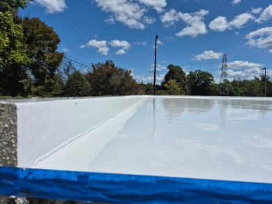 Commercial Flat Roof Elastomeric Coating and Coping Sealant Repair – Charlotte, NC project photo 2