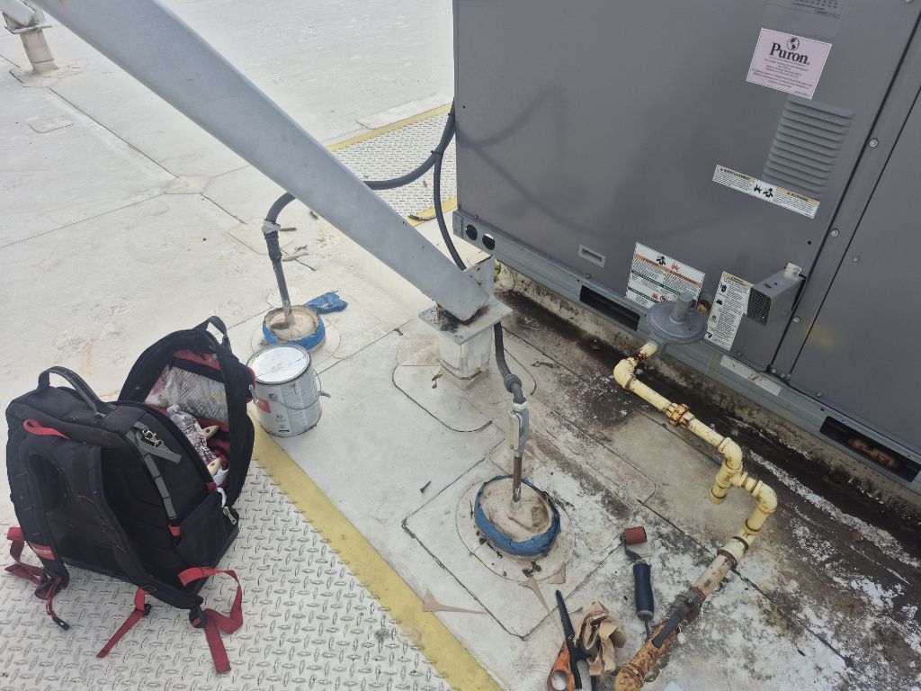 Commercial Pipe Penetration Repair – Charlotte, NC project photo 1