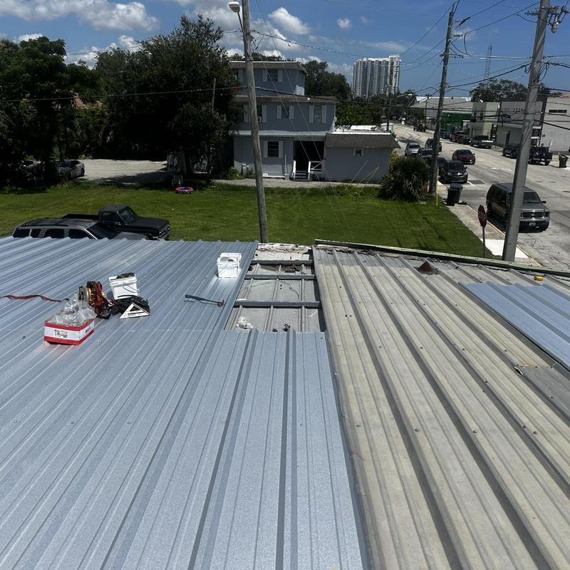 Daytona Beach Metal Roof Restoration 20-Year Acrylic Coating System (12,000 SF) project photo 4