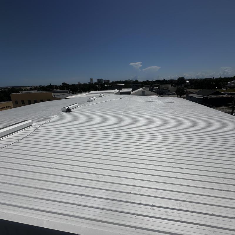 Daytona Beach Metal Roof Restoration 20-Year Acrylic Coating System (12,000 SF) project photo 5
