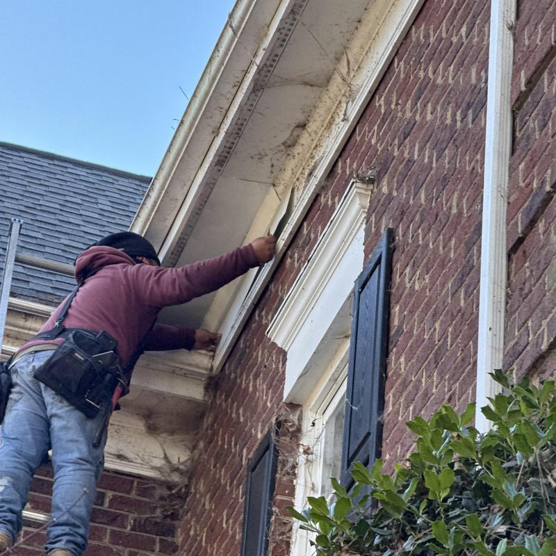 Squirrel Damage Repair & Aluminum Fascia Wrap | Ballantyne Country Club, South Charlotte project photo 1