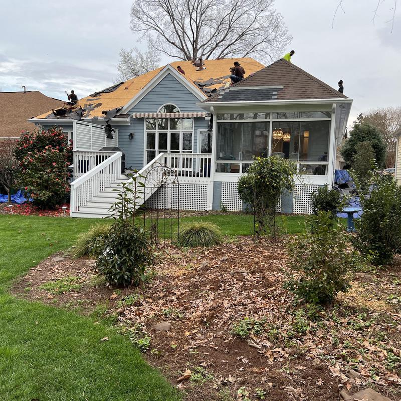 Charlotte, NC - Roof Replacement - This hail damage roof project photo 1