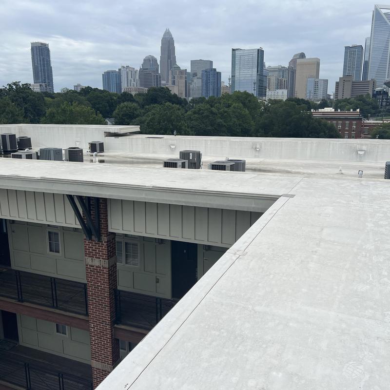 Charlotte, NC TPO Roof Inspection - there is a leak on this project photo 1