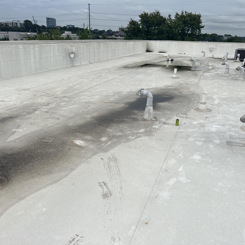 Charlotte, NC TPO Roof Inspection - there is a leak on this project photo 4