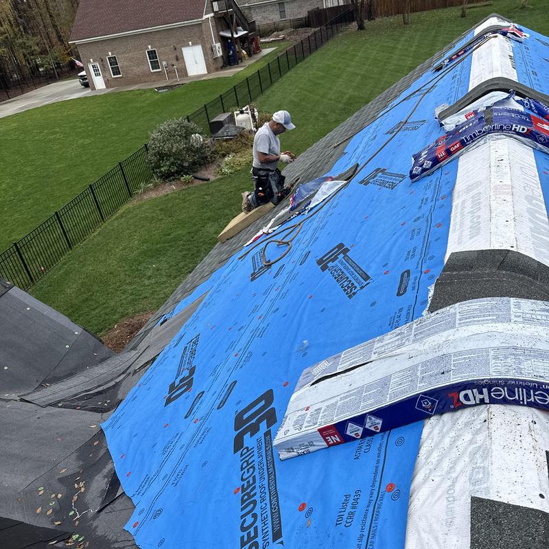 Asphalt Shingle Roof Installation Addition Tie-In | Stanley, NC project photo 1