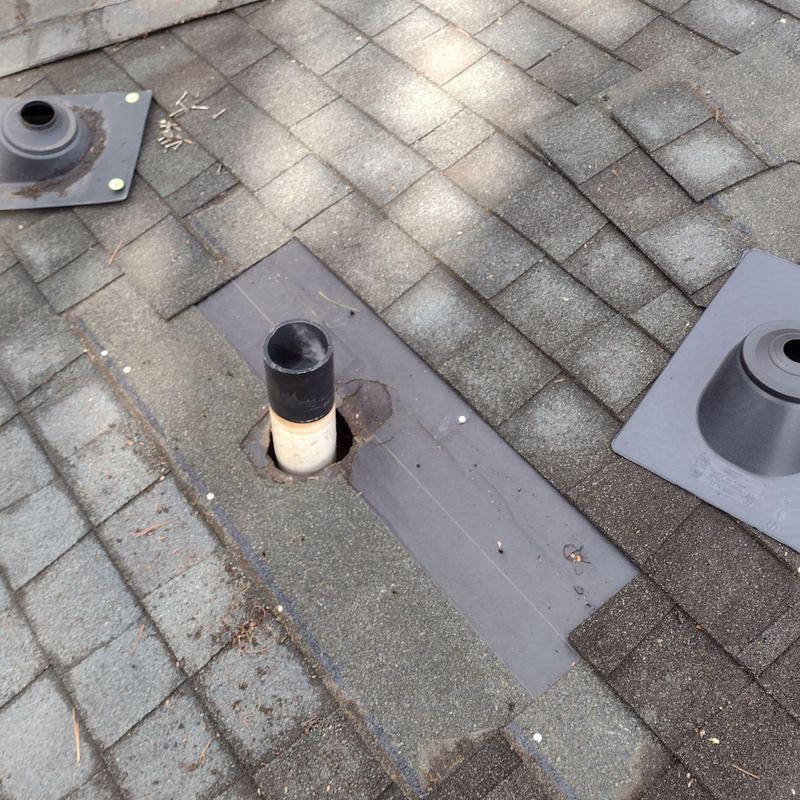Charlotte NC Roof Leak Repair - the pipe boots on this home project photo 2