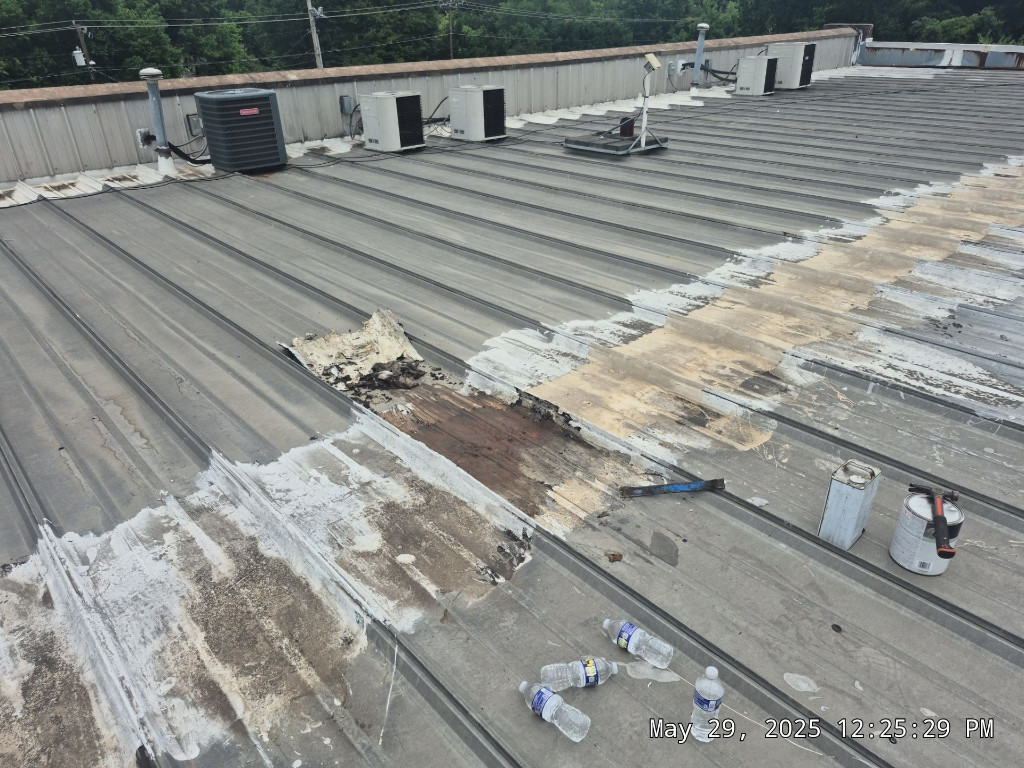 Project photo: Commercial Metal Roof Coating – Harrisburg, NC