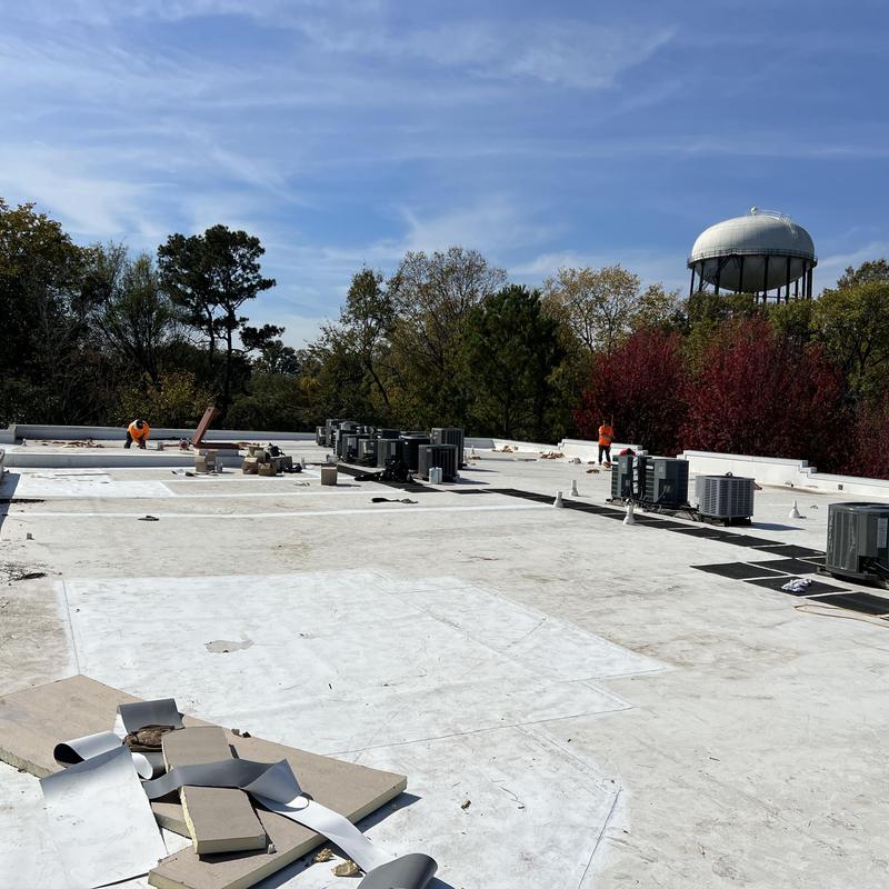 Charlotte, NC TPO Roof Repair - we repaired this flat roof project photo 4