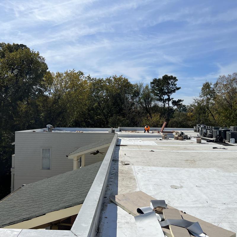 Charlotte, NC TPO Roof Repair - we repaired this flat roof project photo 2