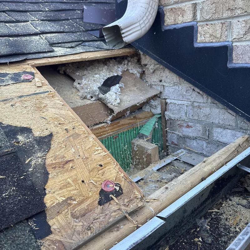 Roof Leak Repair at Wall Flashing & Gutter Termination Mooresville NC project photo 3