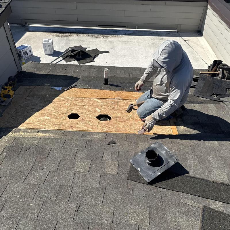 Charlotte Multifamily Roof Repair Plywood Replacement, Vent Flashings & Shingle System Repair project photo 2