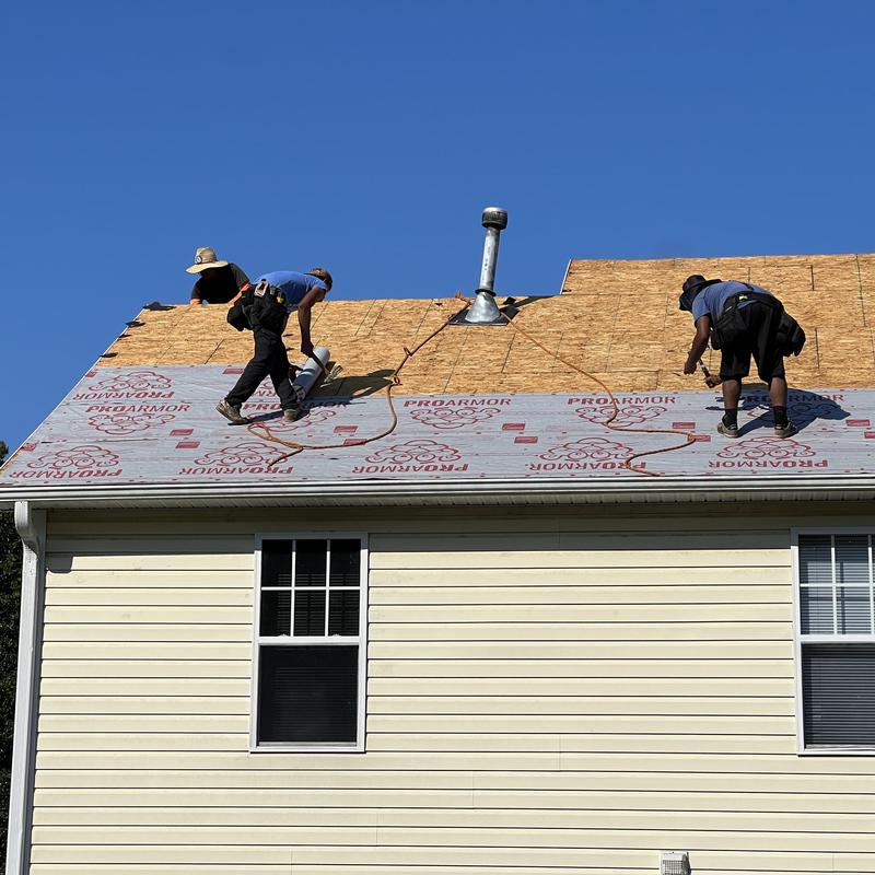 Gastonia, NC Roof Replacement - this hail damaged roof was project photo 2