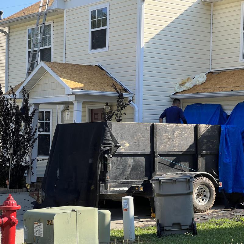 Gastonia, NC Roof Replacement - this hail damaged roof was project photo 3