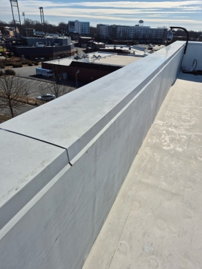 Commercial Coping and Membrane Repair – Kannapolis, NC project photo 2