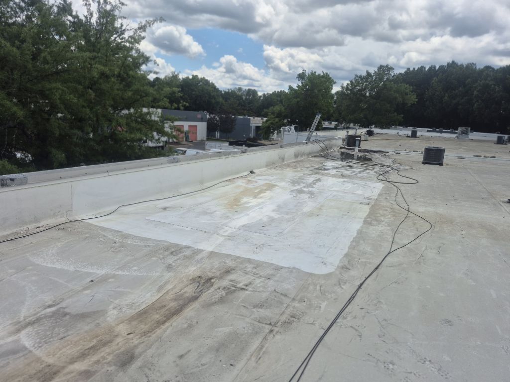 Commercial Deteriorated Membrane Repair and Silicone Coating – Charlotte, NC project photo 2